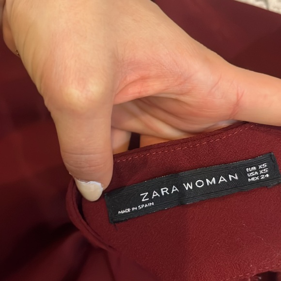 Ensemble dark red deal from zara oversized blazer and matching pants size XS - Picture 6 of 9